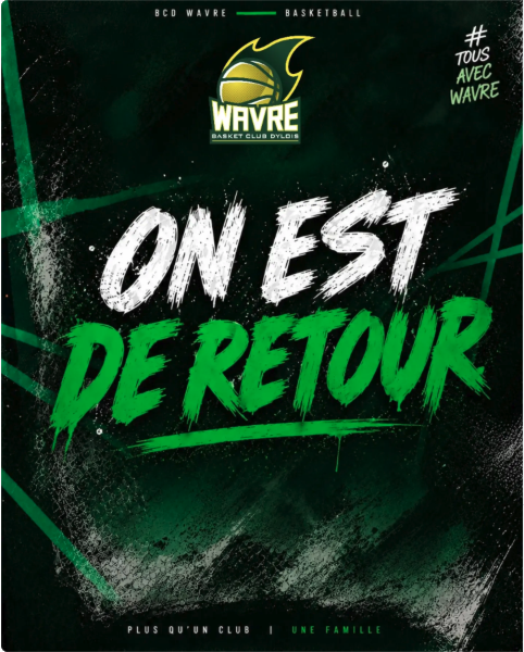 Suivez Basket WAVRE sur instagram !